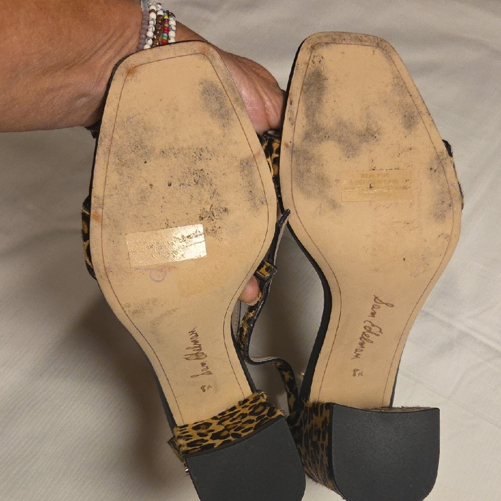 Sam Edelman Leopard and Black Heels - Picture 4 of 6